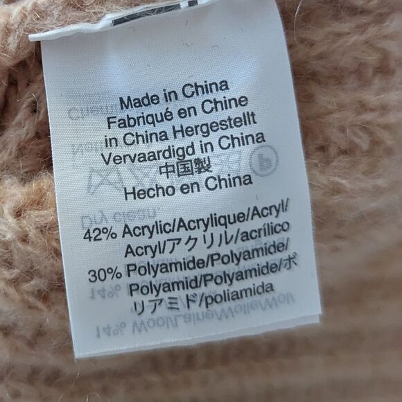 J.Crew Point Sur peach pink turtleneck wool mohair blend sweater - Picture 3 of 5